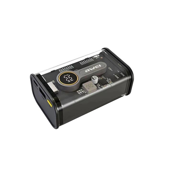 پاوربانک  آوی 1000mAh مدل  AWEI P165K Glass - مشکی
